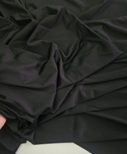 Polyester İnterlok Parça Kumaş | Siyah