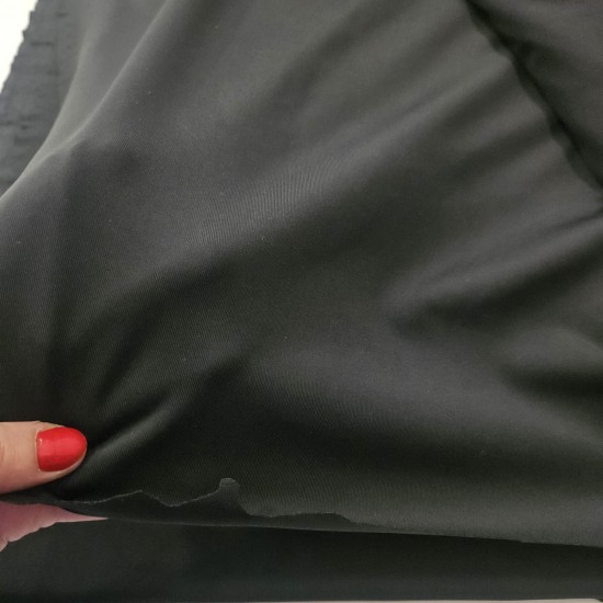 Polyester İnterlok Parça Kumaş | Siyah