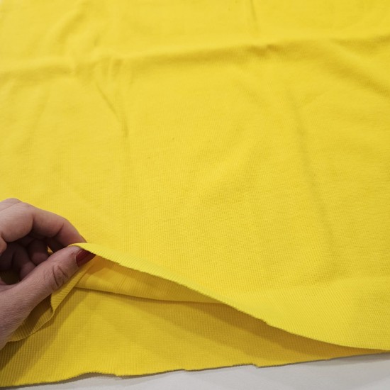 Sarı 2*1 Ribana Parça Kumaş Sarı 2*1 Ribana Parça Kumaş