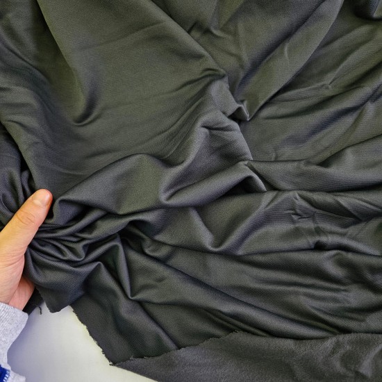 Polyester İnterlok Parça Kumaş | Gri