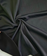 Penye Şardonlu Polyester İnterlok Parça Kumaş | Siyah Penye Şardonlu Polyester İnterlok Parça Kumaş | Siyah
