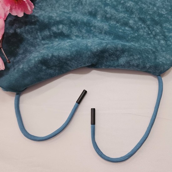 İndigo Kordon Bağcık Siyah Renk Uçlamalı 105 cm