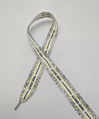 Sarı İnce Şerit Baskılı Sweatshirt-Eşofman İpi / Ayakkabı Bağcığı / Kordon İp 120 cm