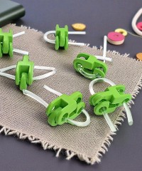 İki Delikli Metal Yeşil Stoper | 4,5 mm Delik Çaplı Mont Stoperi | İp Ucu Stoper