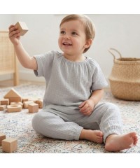  Krinkıl Müslin | 2 Katlı Bürümcük Kumaş | Gri