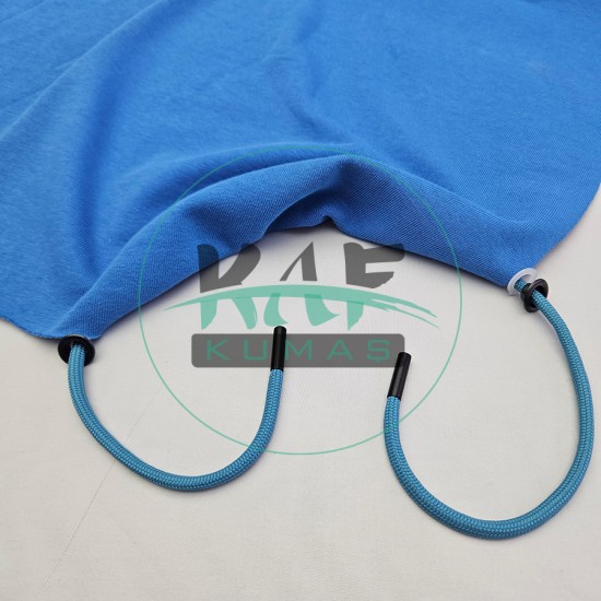 Set Fırsat* Mavi 50'lu Kordon Bağcık Siyah Renk Uçlamalı 105 cm & No 5 Siyah 100'li Kuşgözü Set