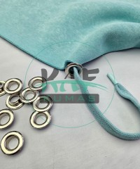 Set Fırsat* Aqua 50'lu Kordon Bağcık 120 cm & No 28 Gümüş Renk 100'li Kuşgözü Set