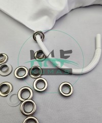 Set Fırsat* Ekru 50'lu Kordon Bağcık 90 cm & No 28 Gümüş Renk 100'li Kuşgözü Set