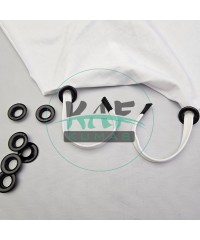 Set Fırsat* Ekru 50'lu Kordon Bağcık Siyah Renk Sakız Uçlamalı 115 cm & No 28 Siyah 100'li Kuşgözü Set