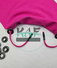 Set Fırsat* Fuşya 50'lu Kordon Bağcık Siyah Renk Uçlamalı 134 cm & No 28 Siyah 100'li Kuşgözü Set