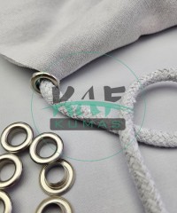 Set Fırsat* Gri 50'lu Kordon Bağcık Asetat Uçlamalı 135 cm & No 5 Gümüş Renk 100'li Kuşgözü Set