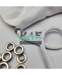 Set Fırsat* Gri 50'lu Kordon Bağcık Asetat Uçlamalı 135 cm & No 5 Gümüş Renk 100'li Kuşgözü Set