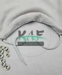 Set Fırsat* Gri 50'lu Kordon Bağcık Asetat Uçlamalı 135 cm & No 5 Gümüş Renk 100'li Kuşgözü Set