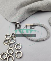 Set Fırsat* Gri 50'lu Kordon Bağcık Krem Renk Uçlamalı 115 cm & No 5 Gümüş Renk 100'li Kuşgözü Set