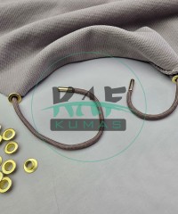 Set Fırsat* Kil Rengi 50'lu Kordon Bağcık 120 cm & No 5 Gold Renk 100'li Kuşgözü Set