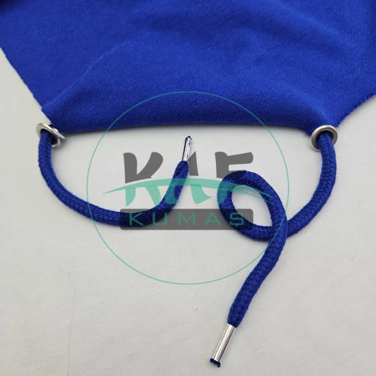 Set Fırsat* Saks Mavi 50'lu Kordon Bağcık Gümüş Renk Uçlamalı 105 cm & No 5 Gümüş Renk 100'li Kuşgözü Set