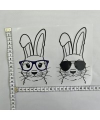 Termo Transfer Baskı | Gözlüklü Tavşanlar 2