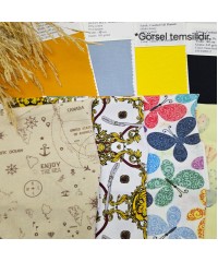 Tasarımcılar ve Kumaş Öğrenmek isteyenler için Kumaş Örnekleri Kiti | Ev Giyim