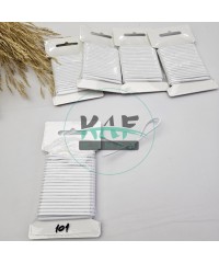 3 mm Yuvarlak Yumuşak Lastik İp 5 mt | Bel Paça Don Lastiği | Aksesuar Lastiği Beyaz_101