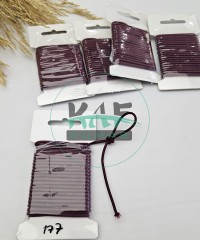 3 mm Yuvarlak Yumuşak Lastik İp 5 mt | Bel Paça Don Lastiği | Aksesuar Lastiği Bordo_177