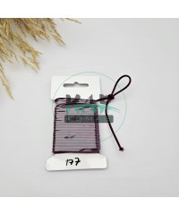 3 mm Yuvarlak Yumuşak Lastik İp 5 mt | Bel Paça Don Lastiği | Aksesuar Lastiği Bordo_177