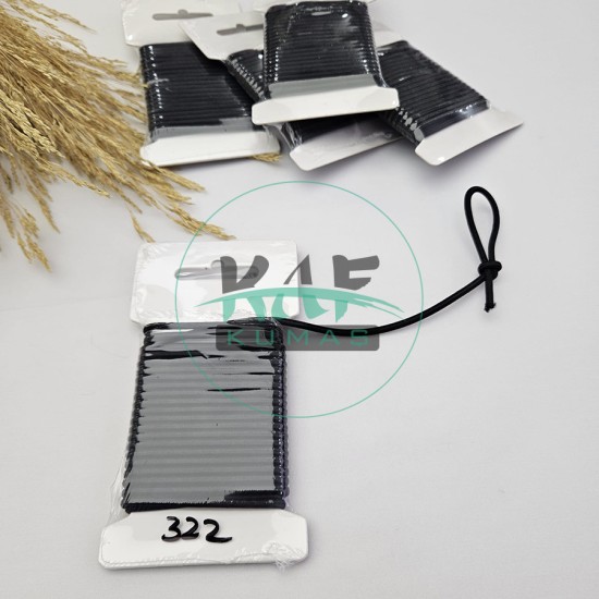 3 mm Yuvarlak Yumuşak Lastik İp 5 mt | Bel Paça Don Lastiği | Aksesuar Lastiği Siyah_322