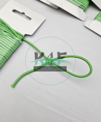 3 mm Yuvarlak Yumuşak Lastik İp 5 mt | Bel Paça Don Lastiği | Aksesuar Lastiği Elma Yeşili_334