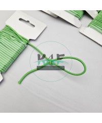 3 mm Yuvarlak Yumuşak Lastik İp 5 mt | Bel Paça Don Lastiği | Aksesuar Lastiği Elma Yeşili_334