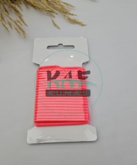 3 mm Yuvarlak Yumuşak Lastik İp 5 mt | Bel Paça Don Lastiği | Aksesuar Lastiği Neon Pembe_335