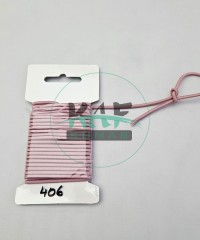 3 mm Yuvarlak Yumuşak Lastik İp 5 mt | Bel Paça Don Lastiği | Aksesuar Lastiği Gül Kurusu_406