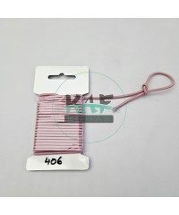 3 mm Yuvarlak Yumuşak Lastik İp 5 mt | Bel Paça Don Lastiği | Aksesuar Lastiği Gül Kurusu_406