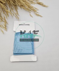 3 mm Yuvarlak Yumuşak Lastik İp 5 mt | Bel Paça Don Lastiği | Aksesuar Lastiği Mavi_455