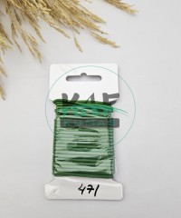 3 mm Yuvarlak Yumuşak Lastik İp 5 mt | Bel Paça Don Lastiği | Aksesuar Lastiği Saks Yeşil_471