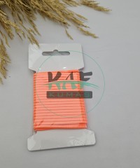 3 mm Yuvarlak Yumuşak Lastik İp 5 mt | Bel Paça Don Lastiği | Aksesuar Lastiği Neon Oranj_575