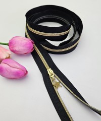 Ferace Mont Hırka Fermuarı | Separe Tip 5 Naylon Dişli Yıldız Elcikli Fermuar Uzunluk: 110 cm Siyah