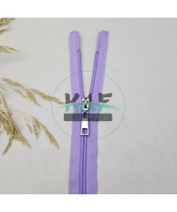 Lila Renk Metal Elcikli Açık Uçlu Fermuar | Naylon Dişli Fermuar Uzunluk 65 cm