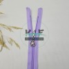 Lila Renk Yıldız Elcikli Açık Uçlu Fermuar | Naylon Dişli Fermuar Uzunluk 65 cm