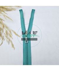 Turkuaz Renk Metal Elcikli Açık Uçlu Fermuar | Naylon Dişli Fermuar Uzunluk 70 cm