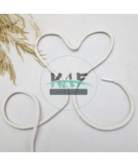 Ekru Sweatshirt-Eşofman İpi / Ayakkabı Bağcığı / Yuvarlak Tress Kordon İp 130 cm