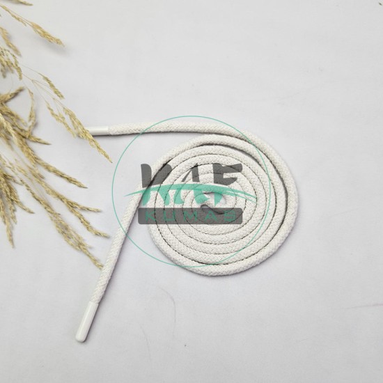 Ekru Sweatshirt-Eşofman İpi / Ayakkabı Bağcığı / Yuvarlak Tress Kordon İp 130 cm