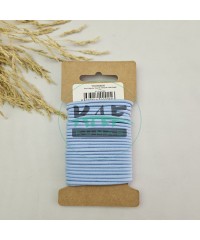 3 mm Yuvarlak Yumuşak Lastik İp 5 mt | Bel Paça Don Lastiği | Aksesuar Lastiği Açık Mavi_168