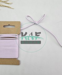 Pudra 3 mm Yuvarlak Yumuşak Lastik İp 5 mt | Bel Paça Don Lastiği | Aksesuar Lastiği