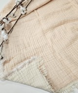 7 Katlı Çift Taraflı Krem Dolgulu Müslin Bebek-Çocuk Battaniyesi