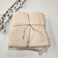 7 Katlı Çift Taraflı Krem Dolgulu Müslin Bebek-Çocuk Battaniyesi