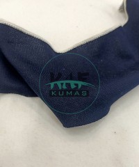 Kenar Çizgili Antrasit Yaka