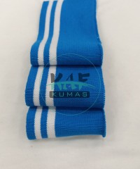 Beyaz Çizgili Turkuaz Yaka