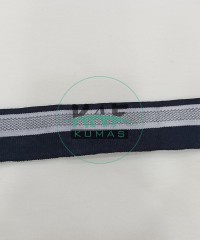 Gri Şeritli Siyah Manşet