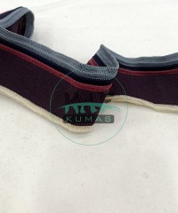 Kenar Çİzgili Bordo Yaka