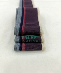 Kenar Çİzgili Bordo Yaka