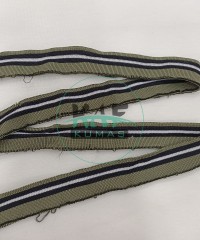 Krem Çizgili Siyah Manşet